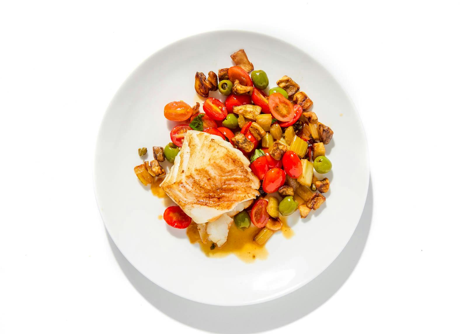 Cod Piccata with Caper-Lemon Sauce