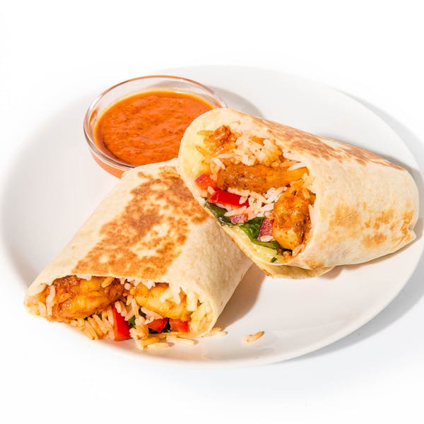 Curry-Spiced Shrimp Burrito
