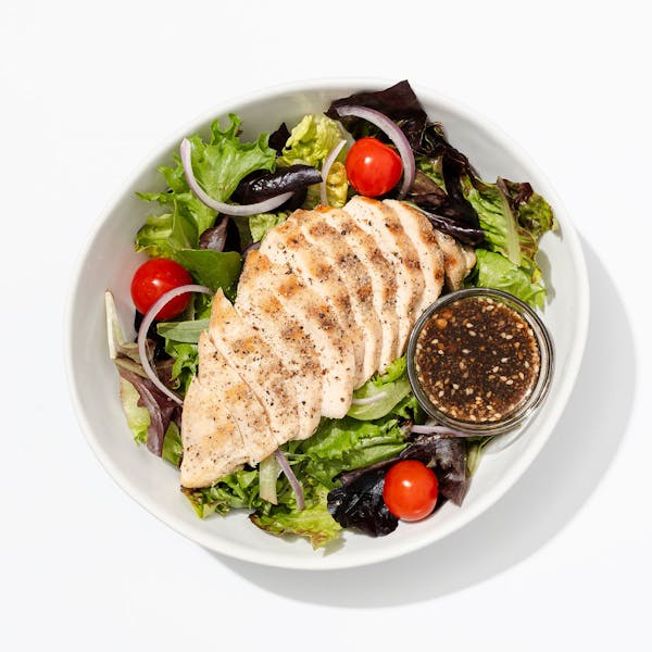 Grilled Chicken Salad with Sweet-Soy Sesame Dressing
