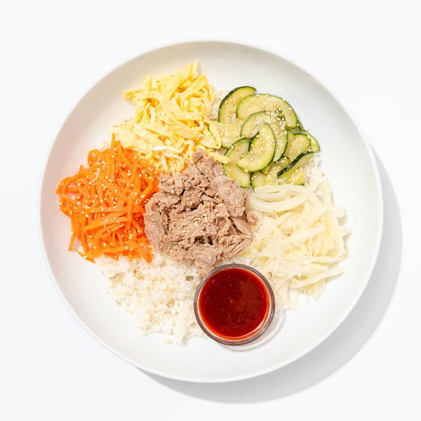 Korean Bibimbap with Tuna