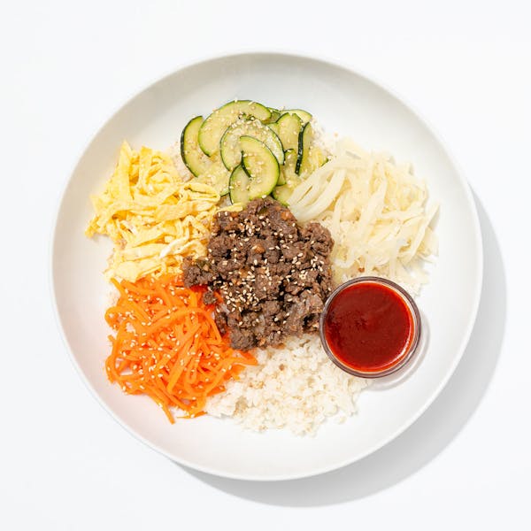 Korean Bibimbap with Beef Bulgogi