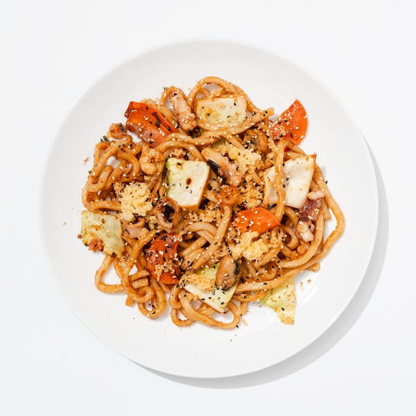 Seafood Yaki Udon