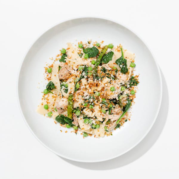 Braised Chicken & Torn Pasta