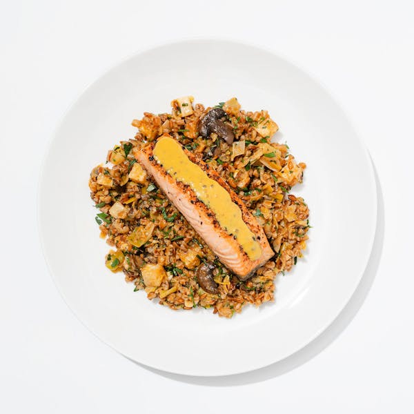 ‘Everything’ Spiced Honey-Mustard Salmon