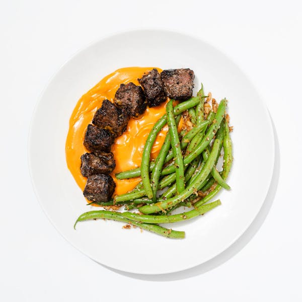 Ottoman-Style Beef with Chipotle Squash Purée