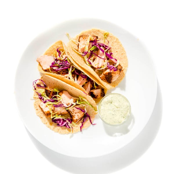 Seared Salmon Tacos