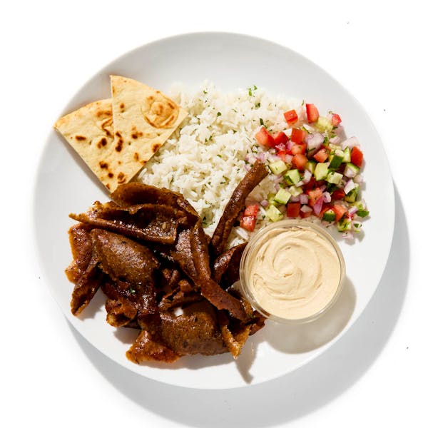Gyro Plate with Greek Salad