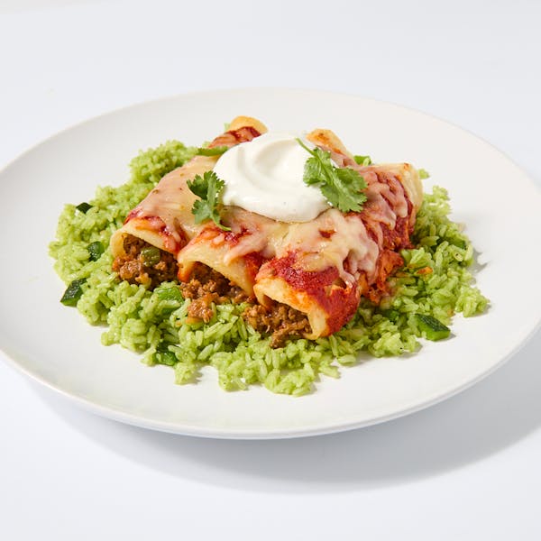 Guajillo Beef and Cheese Enchiladas