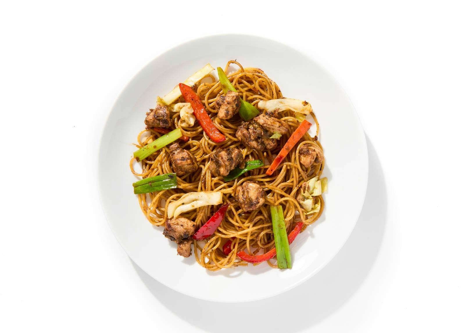 Jerk Chicken Chow Mein