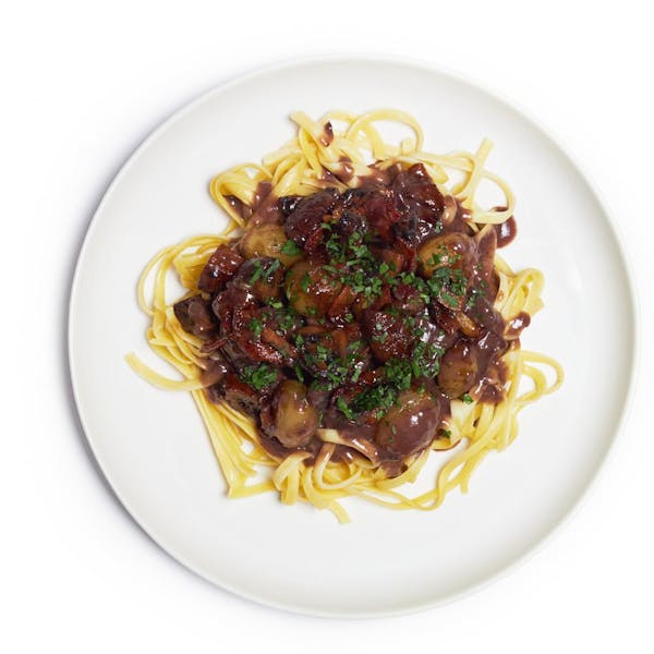Beef Bourguignon with Tagliatelle