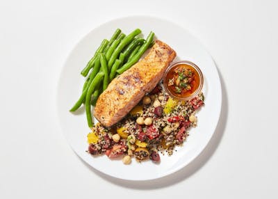 Mediterranean Salmon & Quinoa Bowl