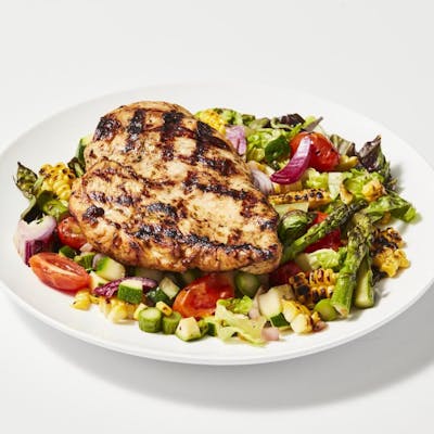 Grilled Vegetable Salad with Chicken Breast