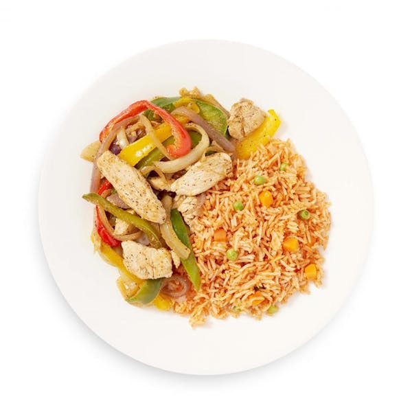 Chicken Fajitas with Tricolor Bell Peppers