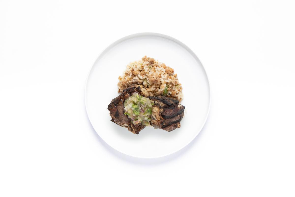 Creole-Spiced Grilled Lamb Loin Chop