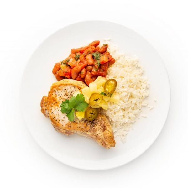 Pineapple and Jalapeño Mojo Pork Chop