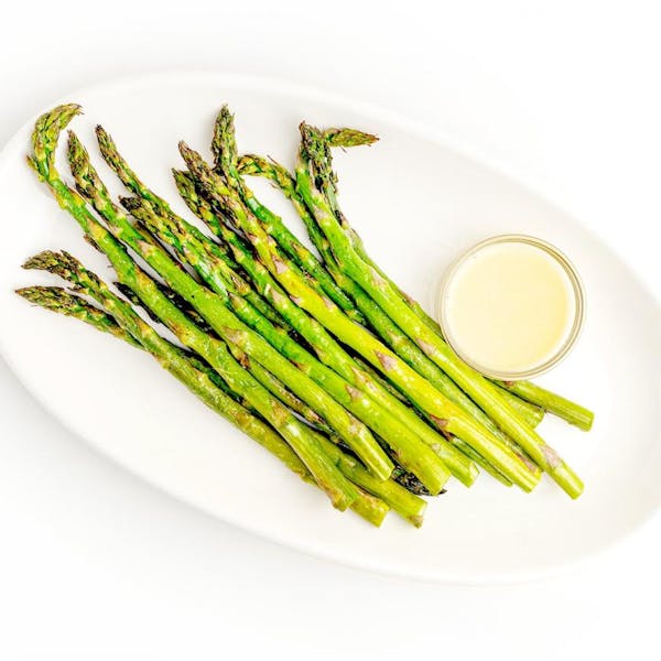 Grilled Asparagus with Lemon Shallot Sauce