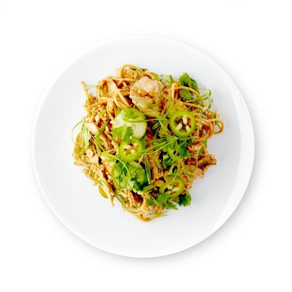 Cold Sesame Noodle and Chicken Salad