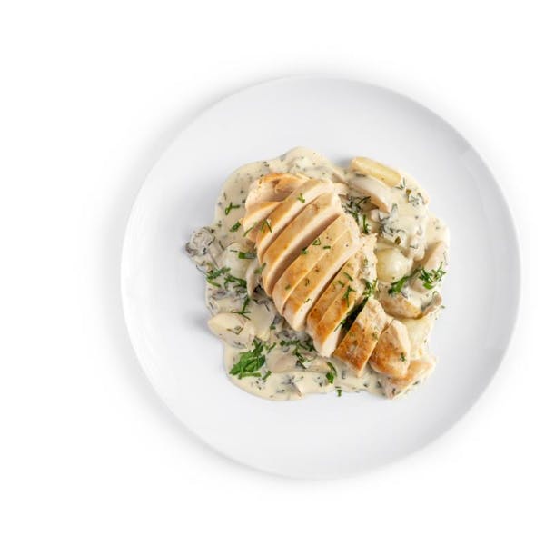 Chicken Fricassee with White Wine-Cream Sauce