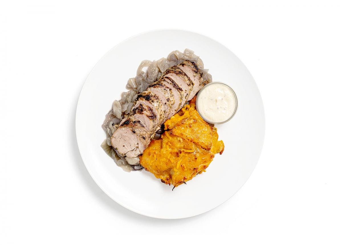 Pork Tenderloin with Caramelized Onions