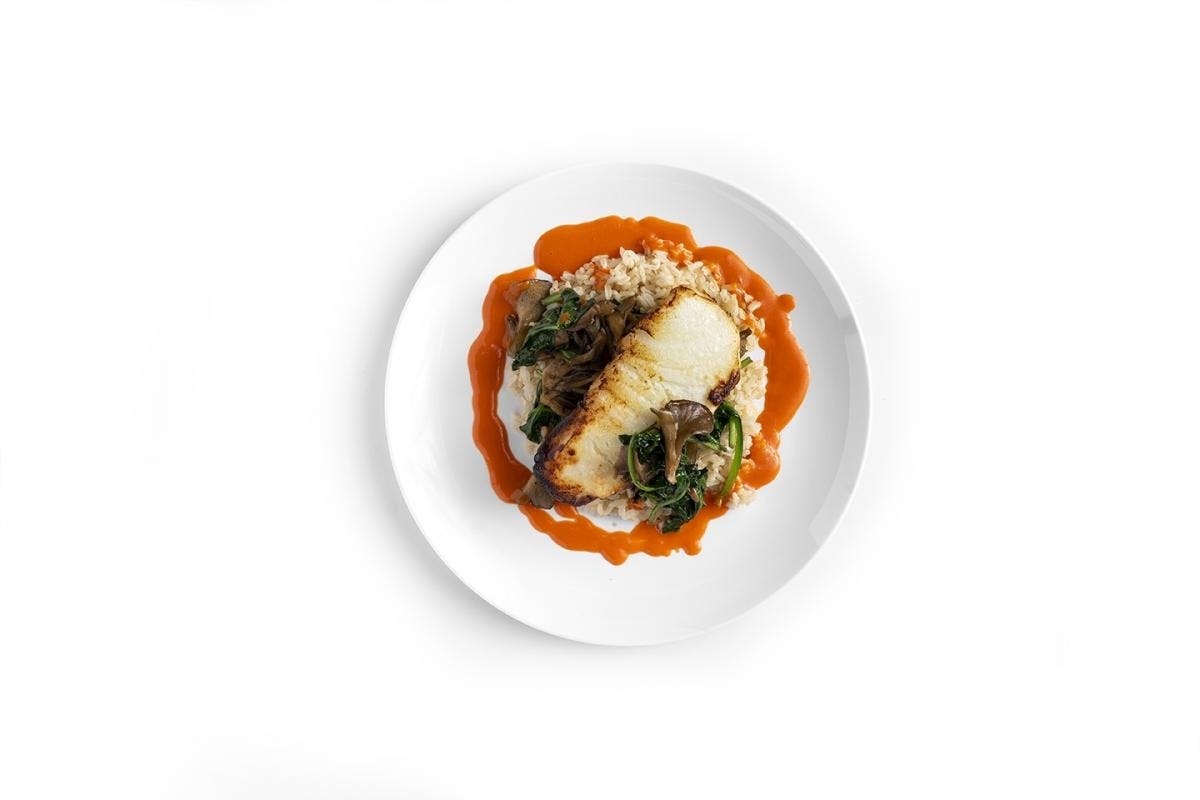 Miso Cod with Carrot-Ginger Sauce