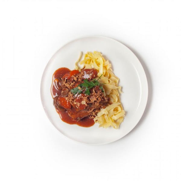 Coq au Vin with Fettuccine