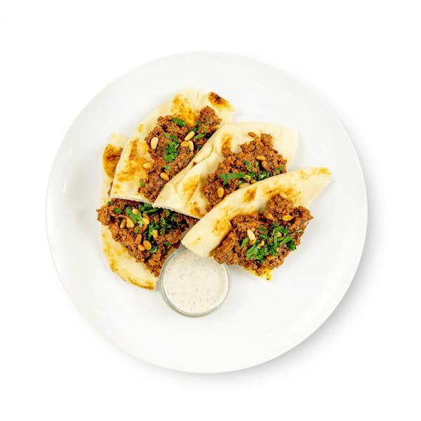 Middle Eastern Braised Beef Flatbread