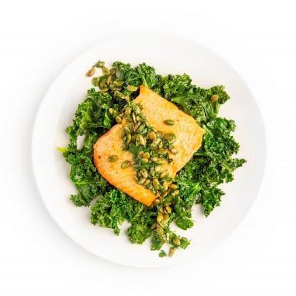 Arctic Char with Garlicky Kale