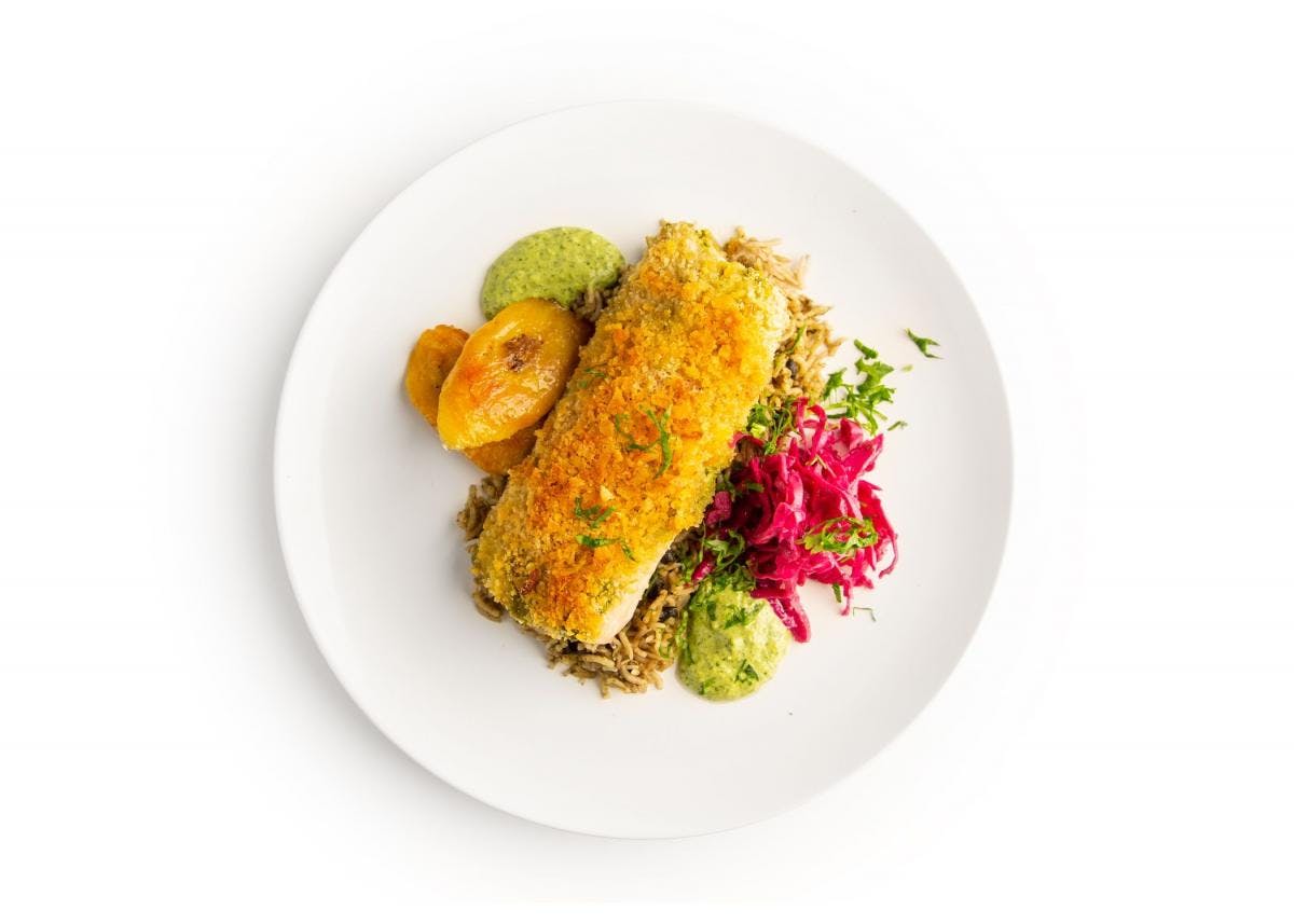 Plantain Crusted Mahi Mahi