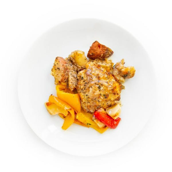 Herb Chicken with Roasted Peppers