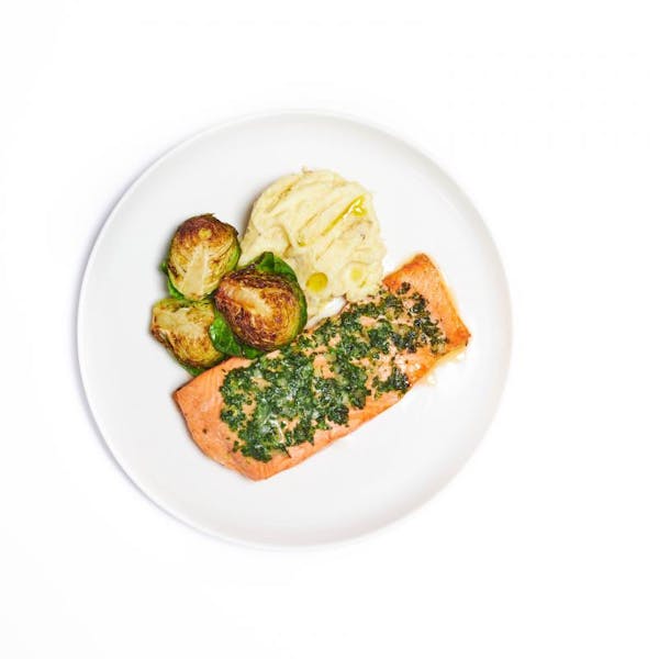 Herb Roasted Salmon with Truffle Mash