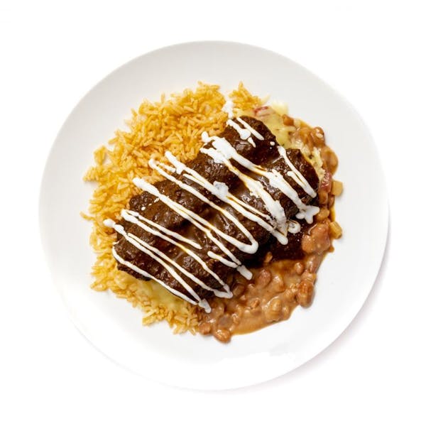 Cheese Enchiladas in Beef Ancho Chile Sauce