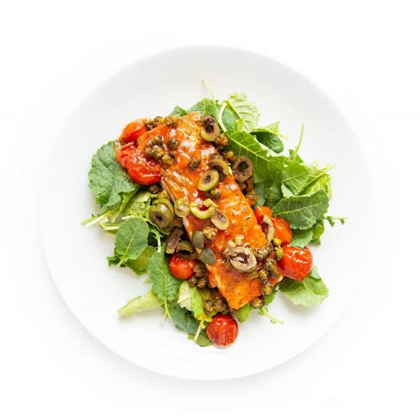 Roasted Salmon with Cherry Tomatoes