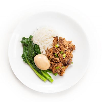 Slow Soy-Braised Pork Shoulder with Rice