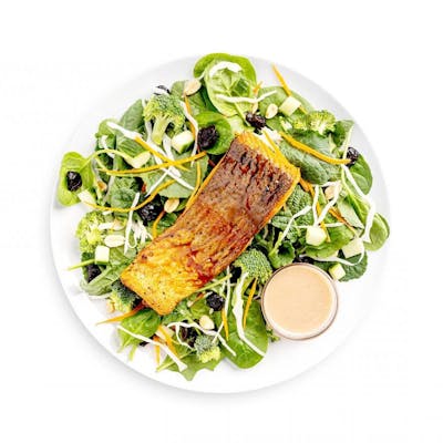 Arctic Char with Baby Kale and Spinach Salad