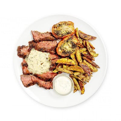 Grilled Skirt Steak with Herbed Frites