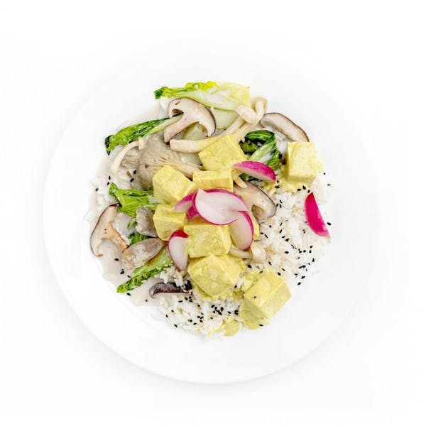 Thai Coconut Curry with Tofu and Wild Mushrooms