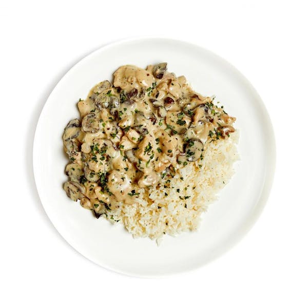 Chicken Fricassée with Mushrooms