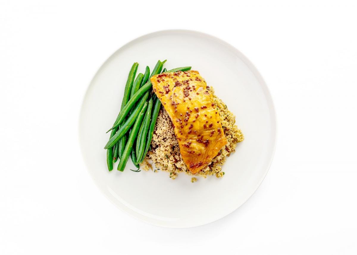 Honey Mustard-Glazed Roasted Salmon