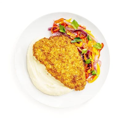 Pork Milanese with Onions and Peppers Agrodolce