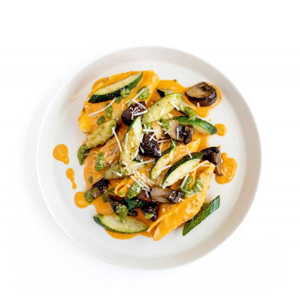 Squash and Ricotta Stuffed Shells in Vodka Sauce