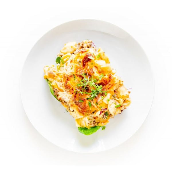 Beefy Baked Mac and Cheese