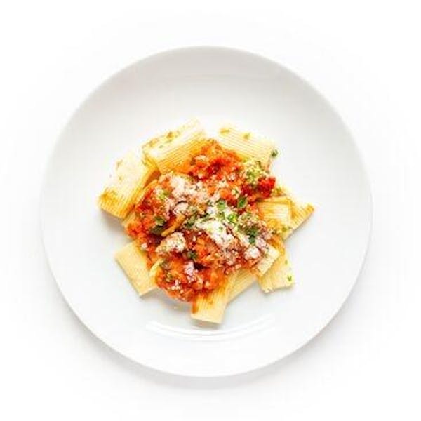 Rigatoni Amatriciana with Pancetta