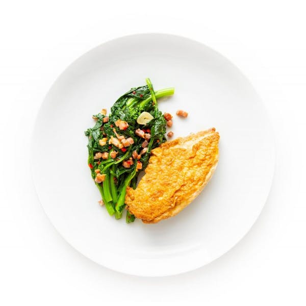 Roast Chicken with Pancetta