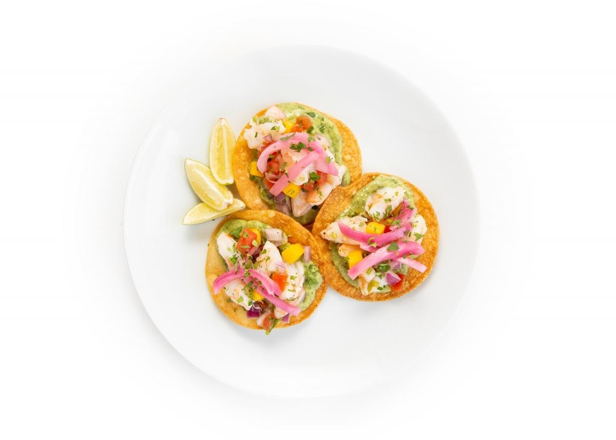 Shrimp Ceviche Tostadas