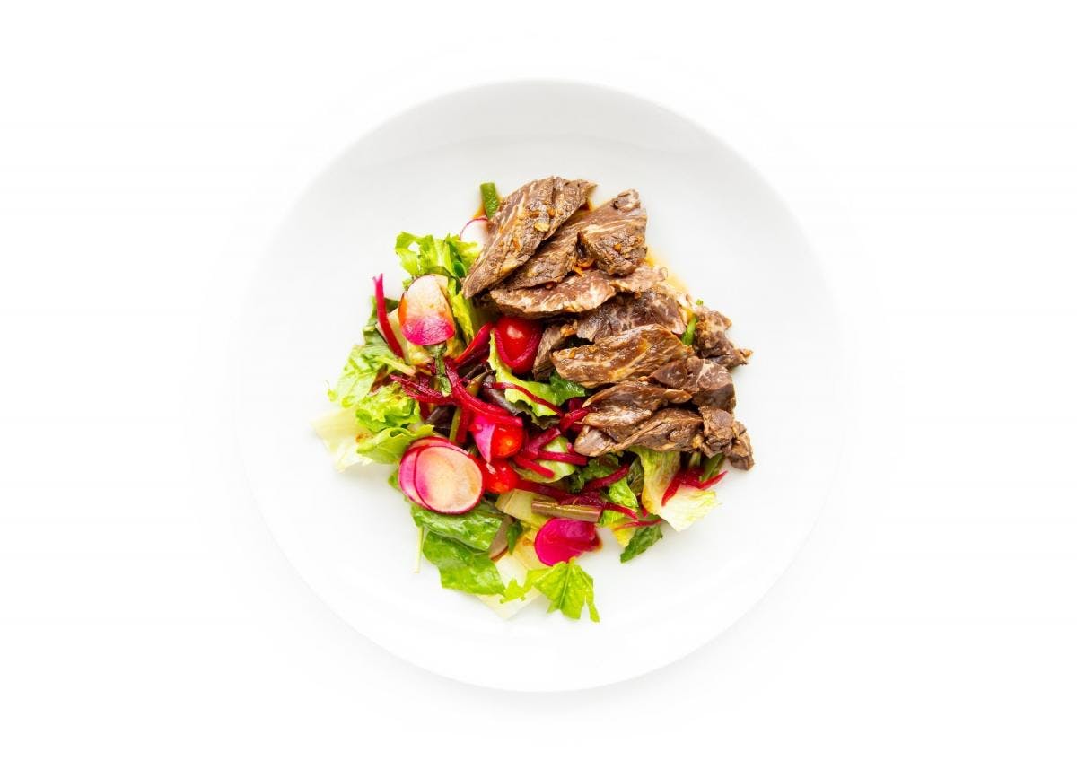 Korean BBQ Flank Steak Salad