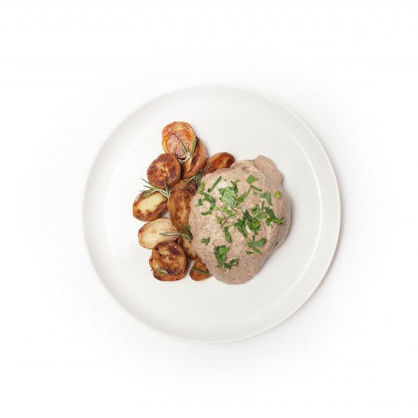 Steak au Poivre with Roasted Potatoes