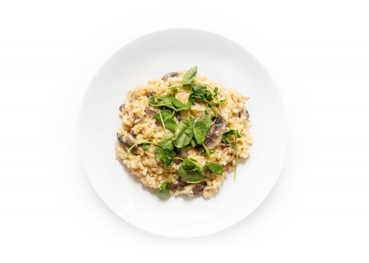 Wild Mushroom Risotto with Truffle Oil