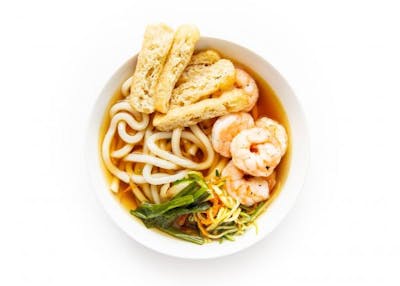 Udon Noodle Soup with Shrimp