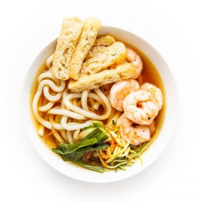 Udon Noodle Soup with Shrimp