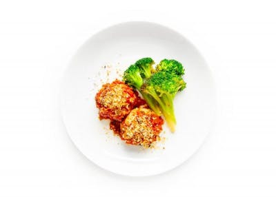Turkey Meatballs with Sweet and Spicy Tomato Sauce